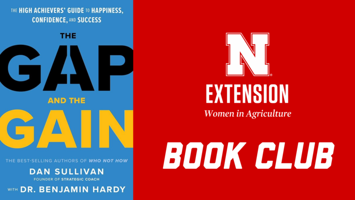 Nebraska Women in Agriculture Book Club with "The Gap and the Gain" book cover