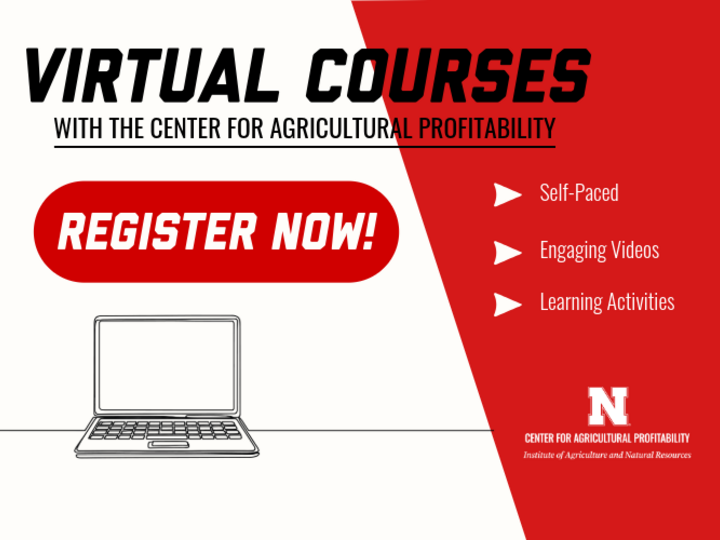 Register now for virtual courses with the Center for Agricultural Profitability!